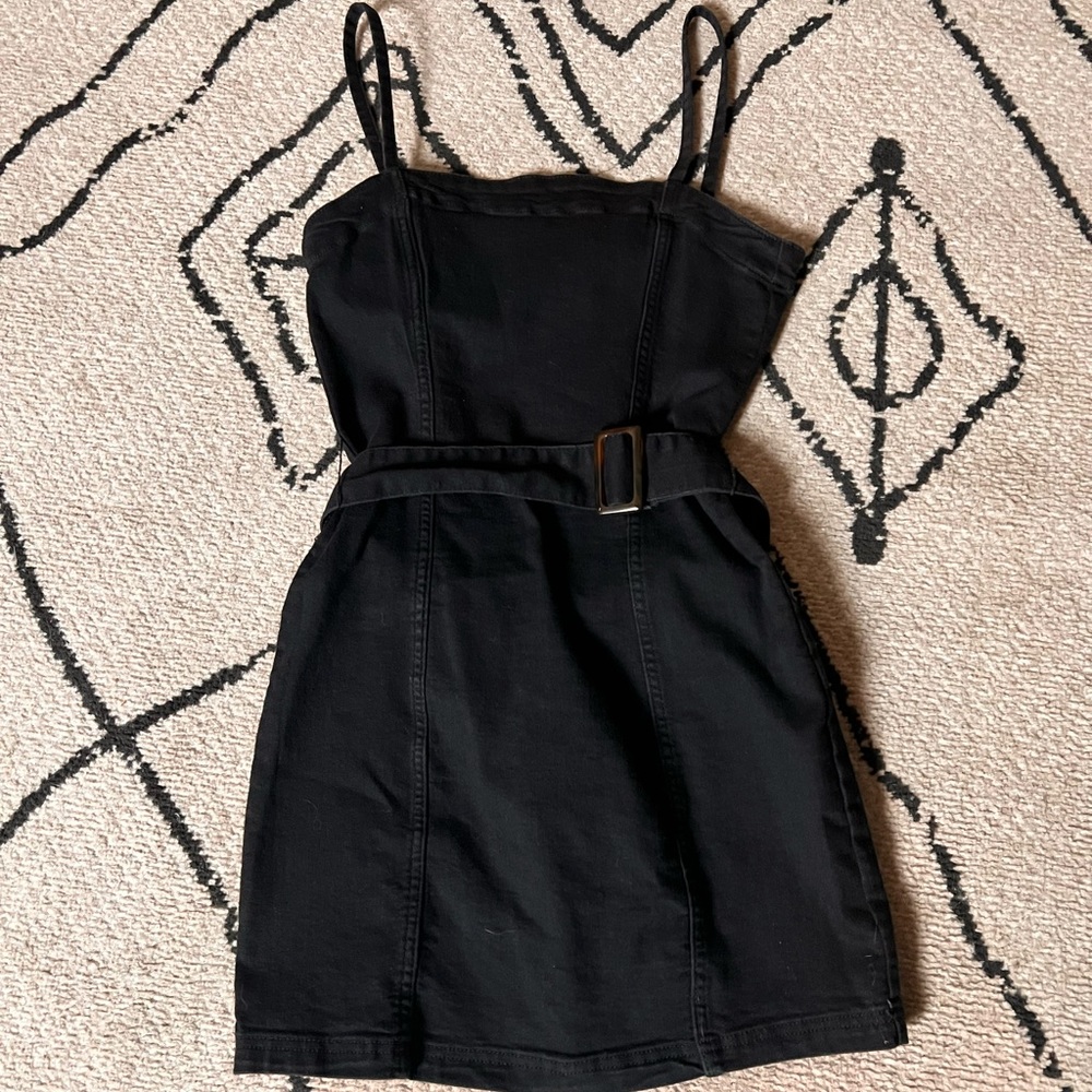 Mini denim dress